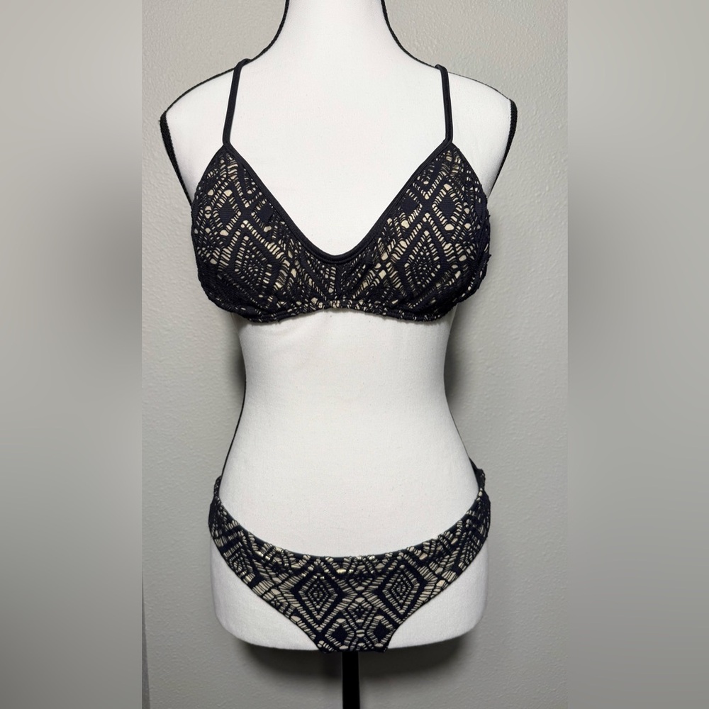 Luli Fama Crochet One Piece Swimwear